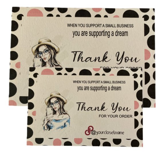 Poshmark Insert Thank You Cards - Picture 2 of 8